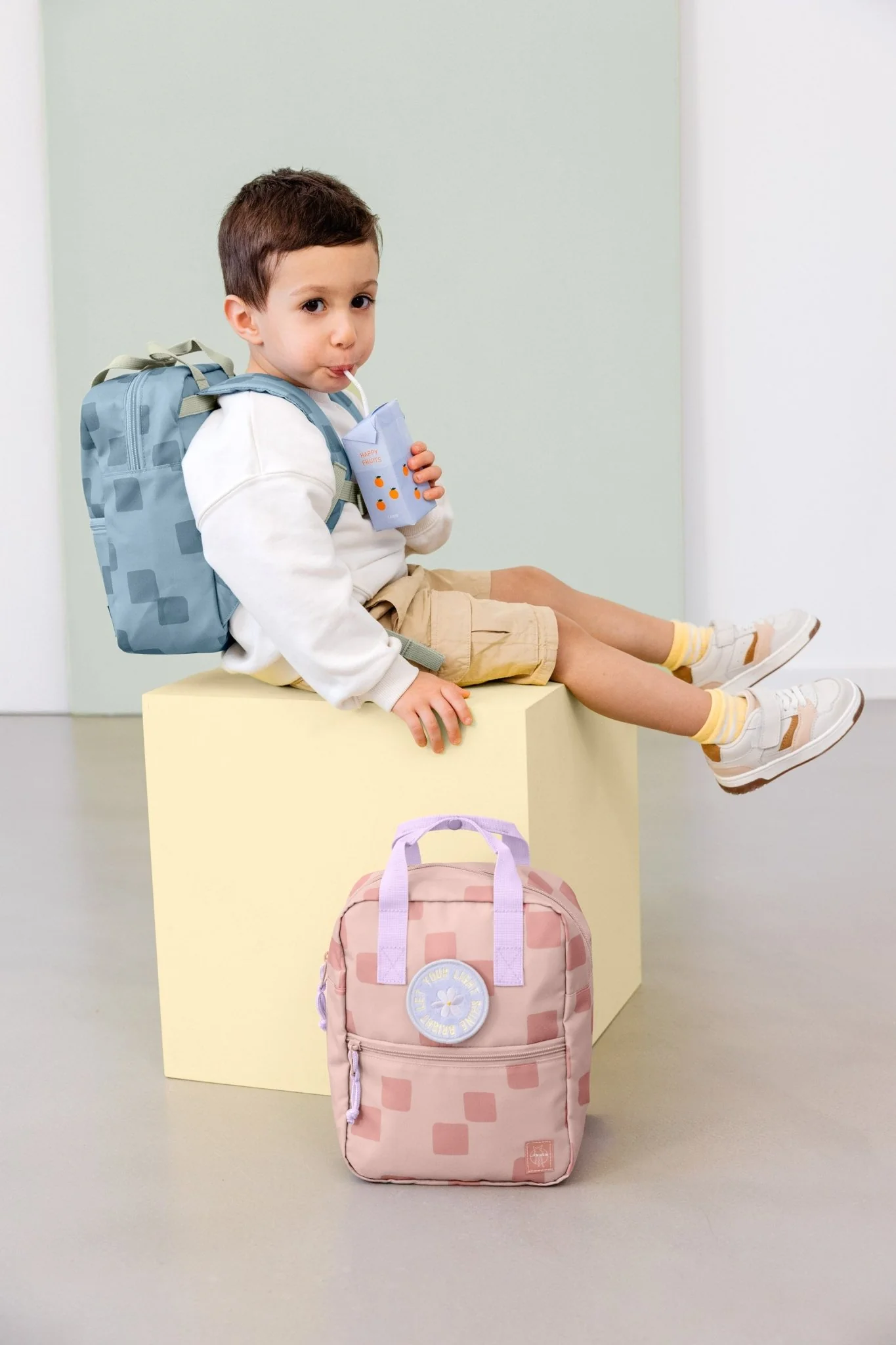Rugzak Mini Square Backpack Pattern Party blue - Image 12