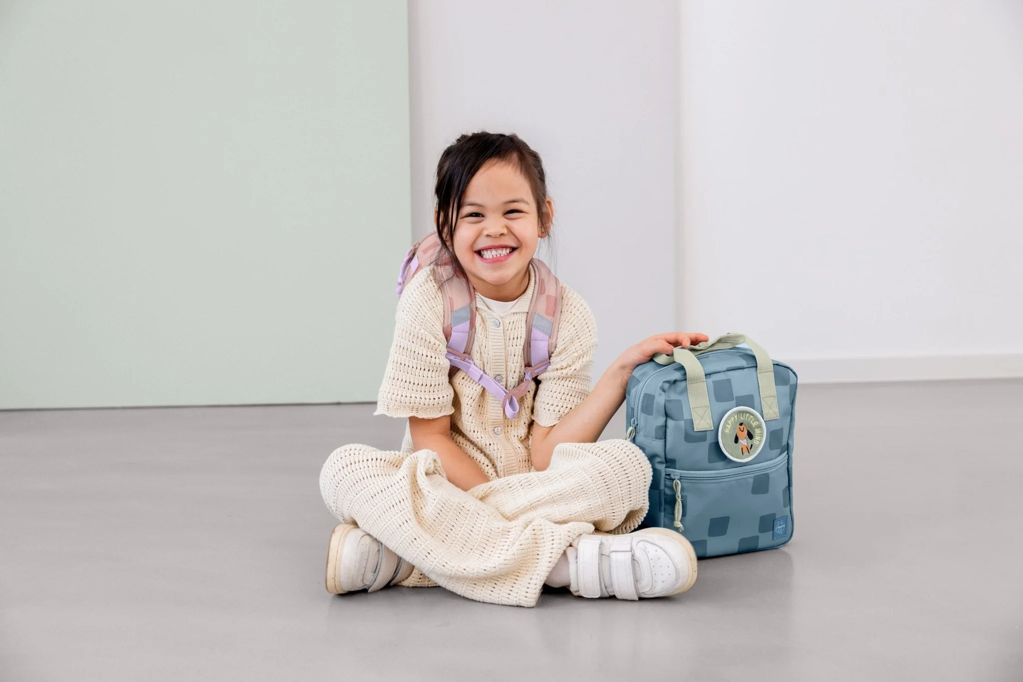 Rugzak Mini Square Backpack Pattern Party blue - Image 9