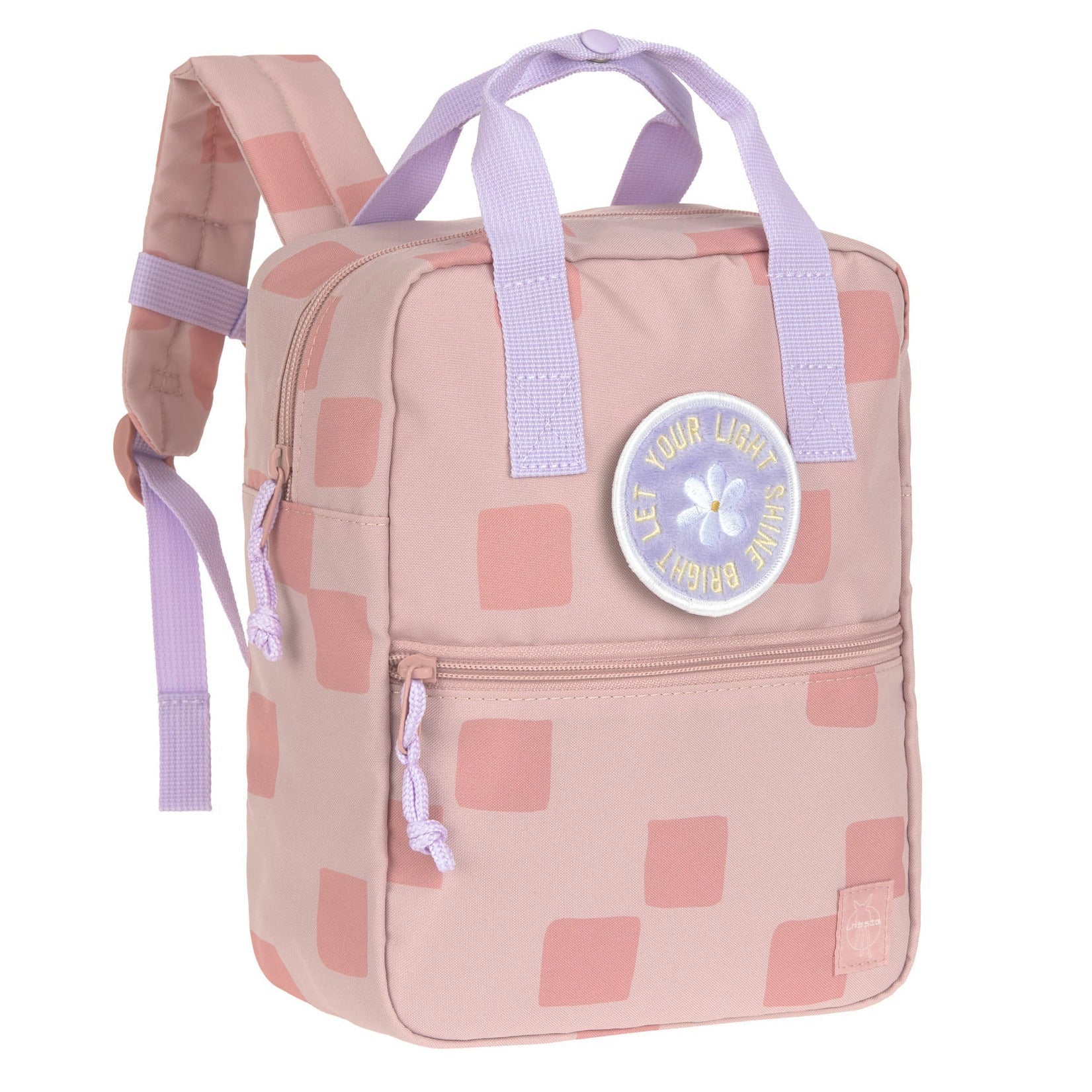 Rugzak Mini Square Backpack Pattern Party rose