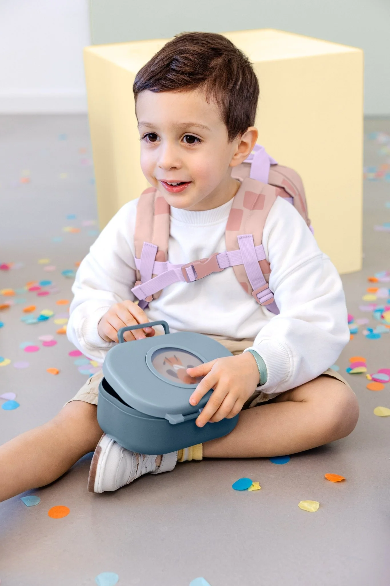Rugzak Mini Square Backpack Pattern Party rose - Image 4