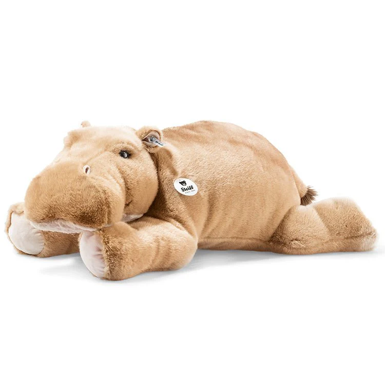Knuffel Nijlpaard Grijs Bruin Mocky Hippopotamus - 80 cm - Image 3