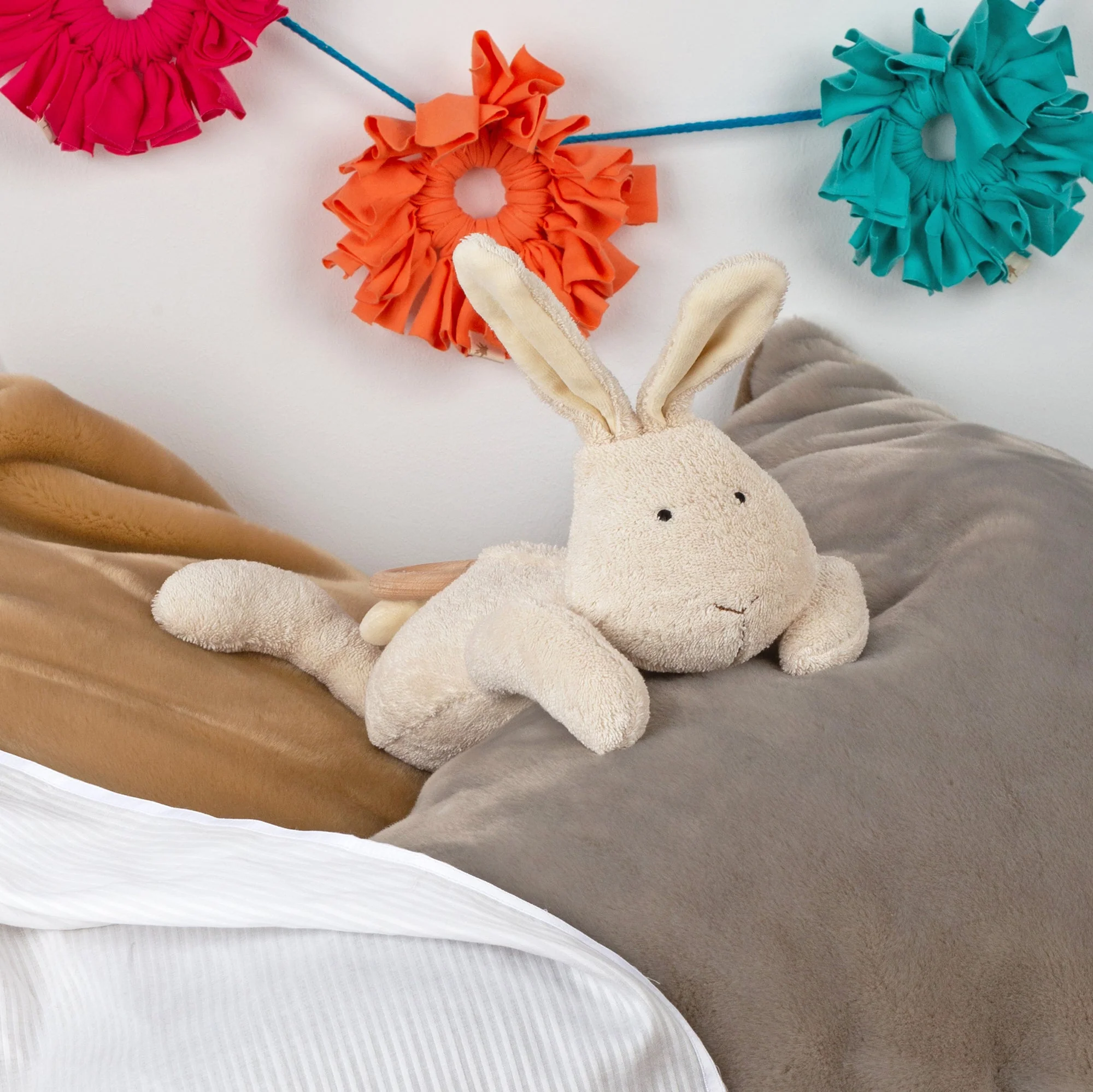 Muziekknuffel Mommy Musical Rabbit Natur Mamilodie - 36 cm - Image 6
