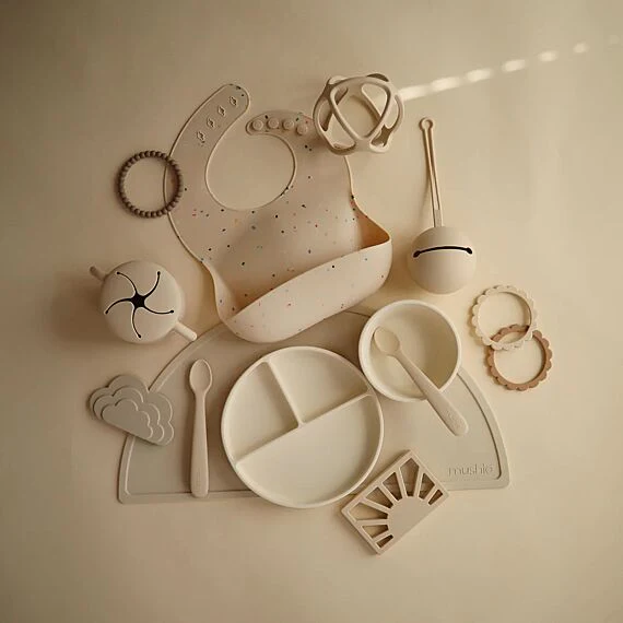 Mushie Siliconen Fopspeenhouder - Shifting Sand - Image 3