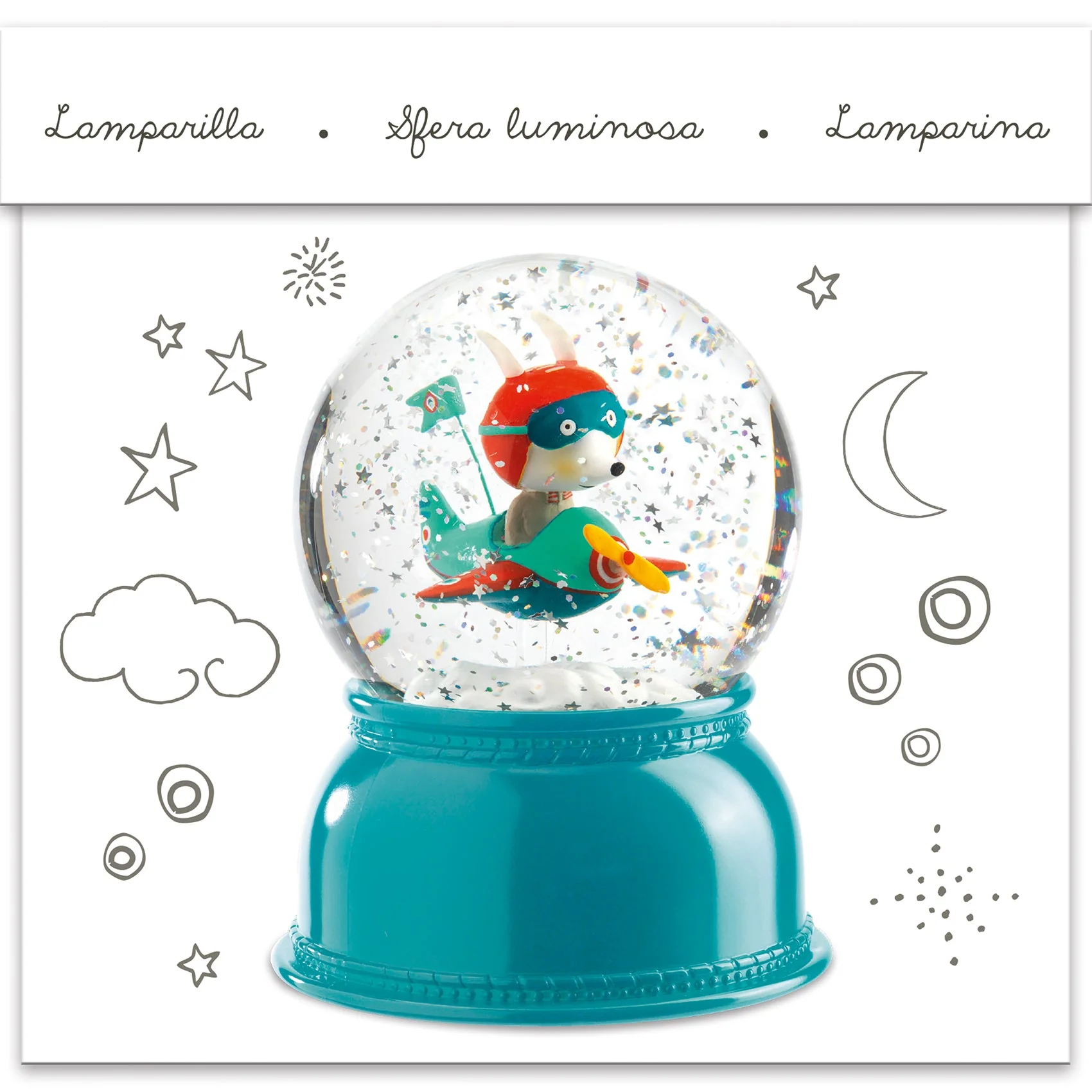 Nachtlampje Sneeuwbal Vliegtuig - Image 5
