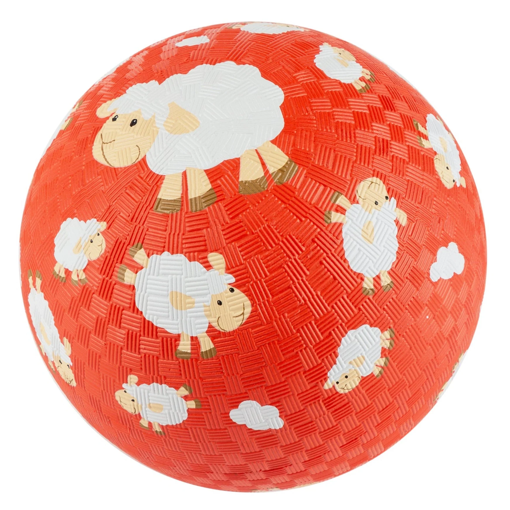 Rubberen rode bal Schaap - 17 cm