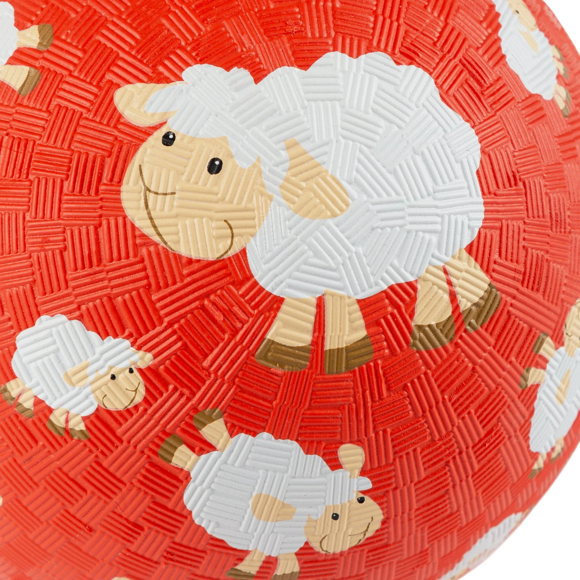 Rubberen rode bal Schaap - 17 cm - Image 2