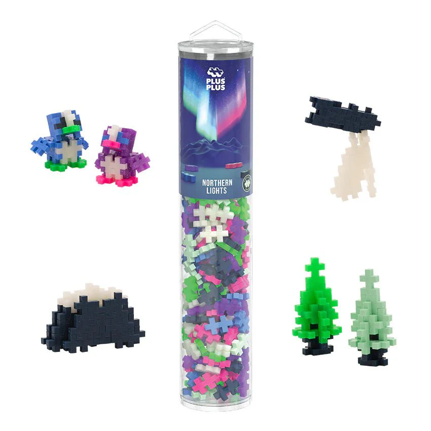 Bouwstenen Plus-Plus Northern Lights Mix - Tube 240 stuks - Image 3