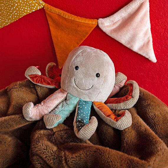 Knuffel Octopus Patchwork Sweety - 26 cm - Image 5