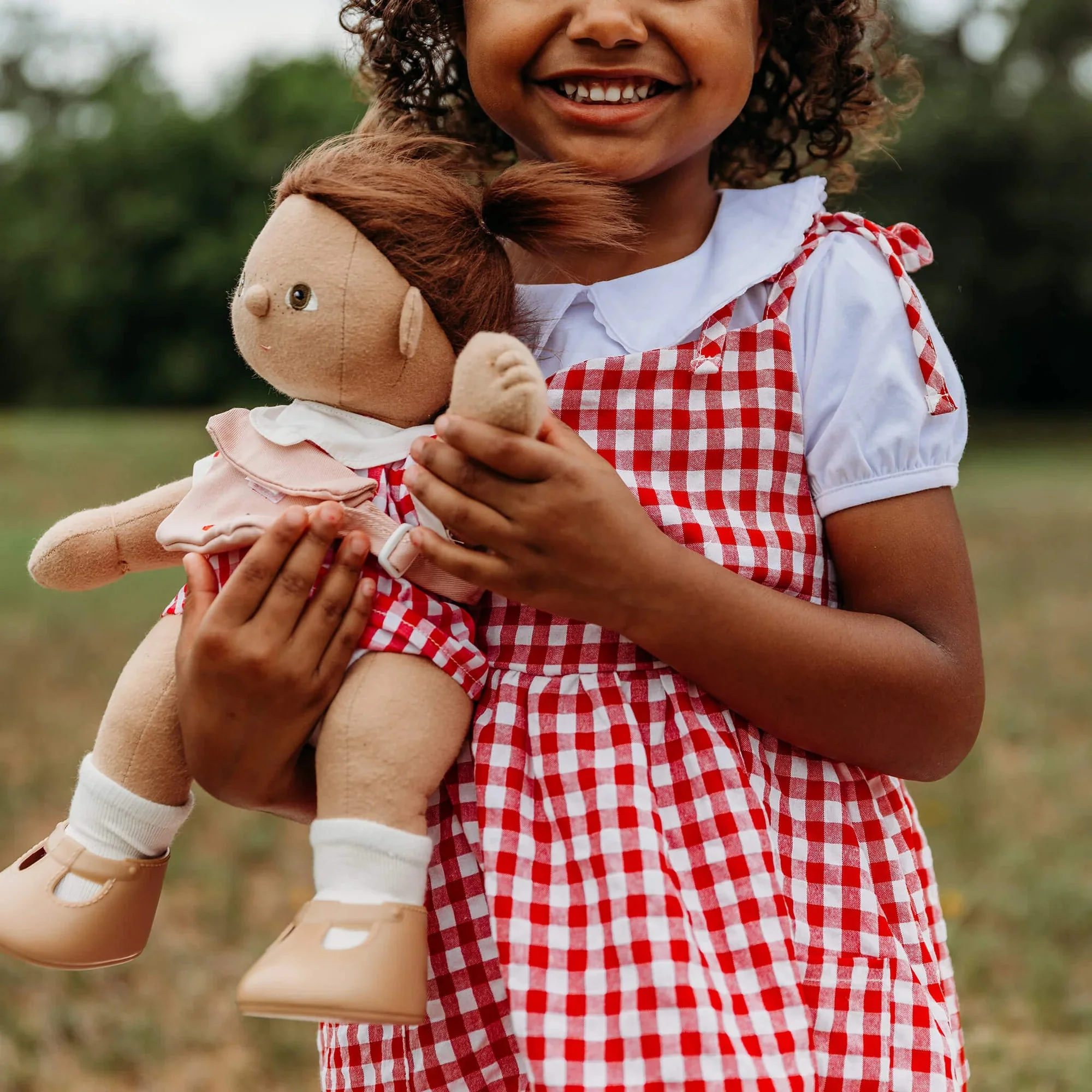 Poppenoutfit Cherry Gingham Outfit Set - 35 cm - Image 4