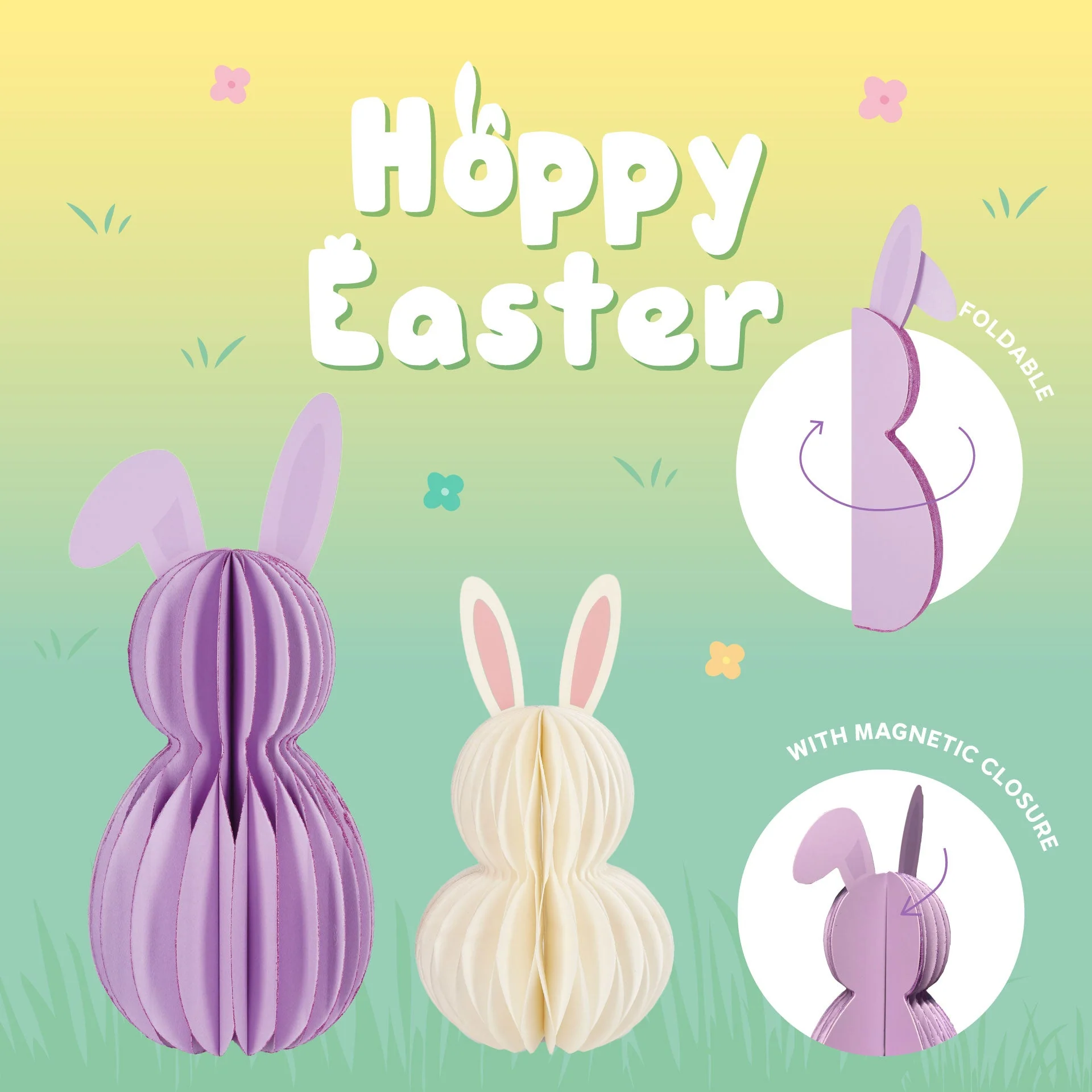 Foldable Bunny Bunny - set van 2 - Image 2