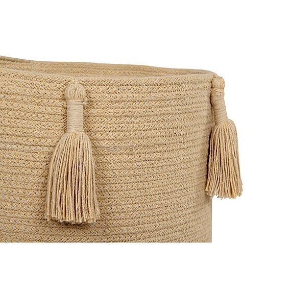 Opbergmand Met Tassels Woody Honey - 30 cm - Image 7