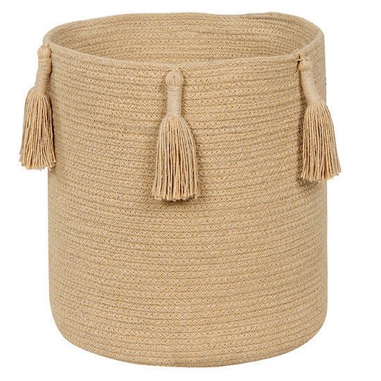 Opbergmand Met Tassels Woody Honey - 30 cm - Image 8