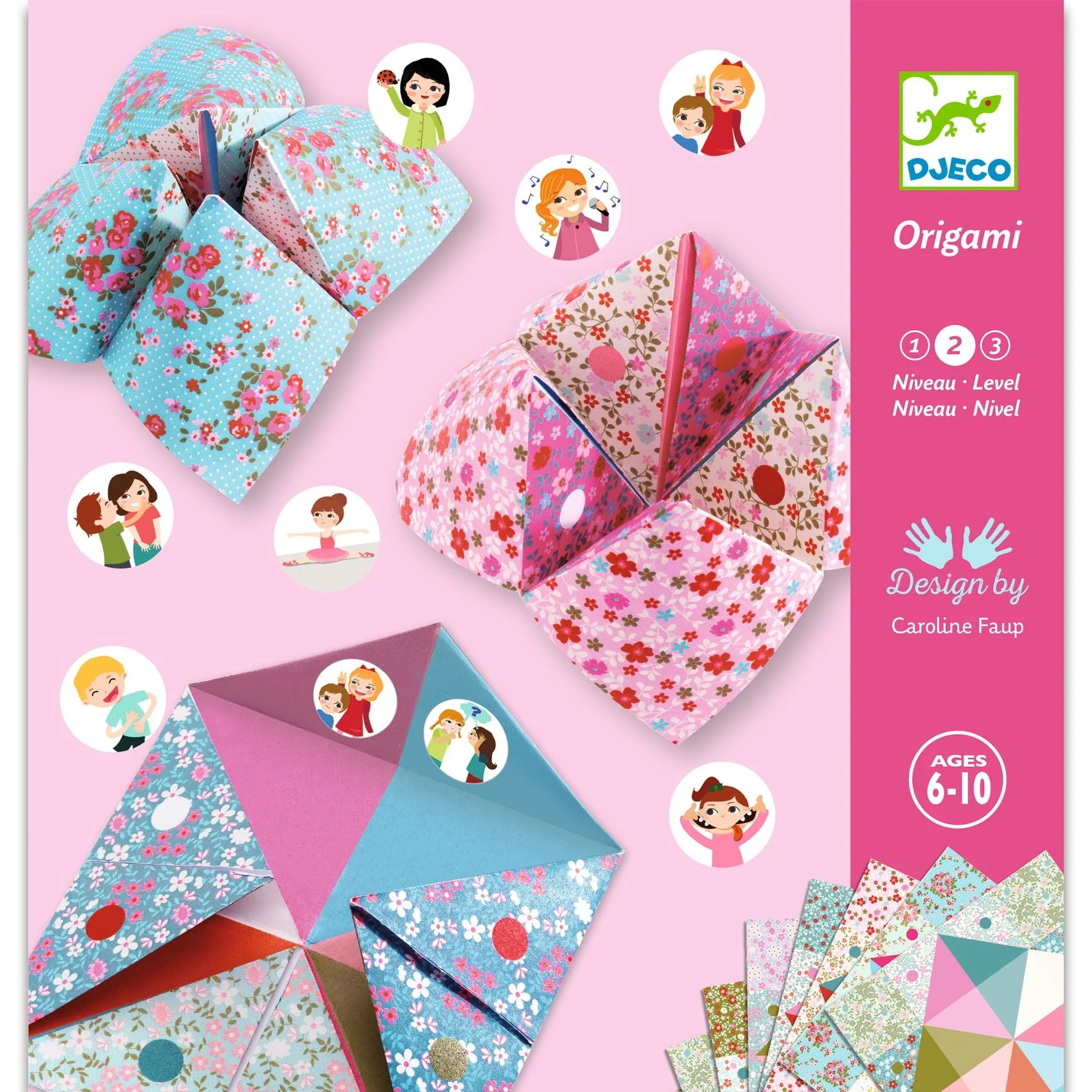 Origami set - Cocottes À Gages - Bloem