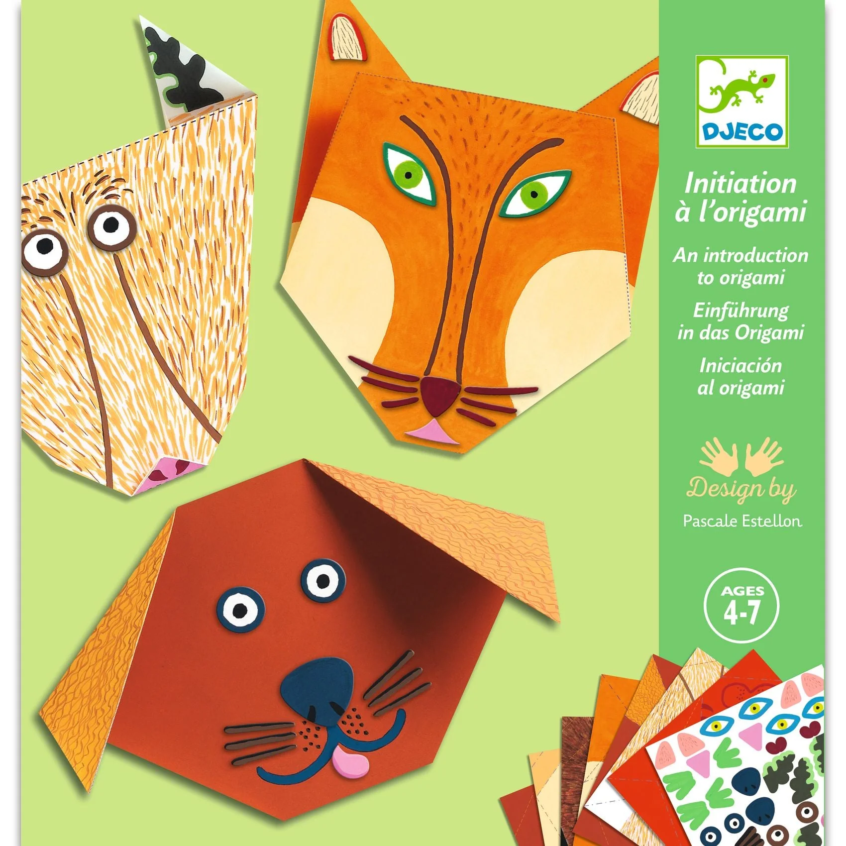 Origami set - Dierenhoofden