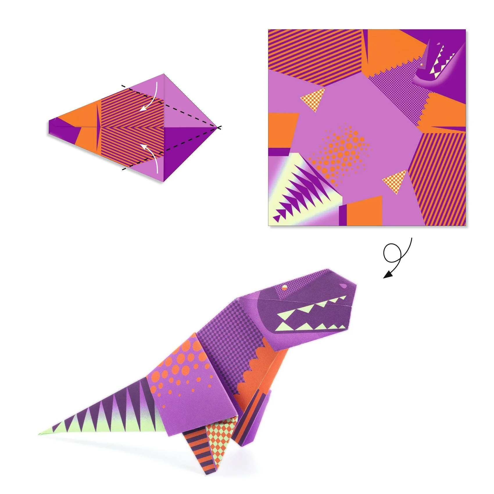 Origami set - Dinosaurussen - Image 4