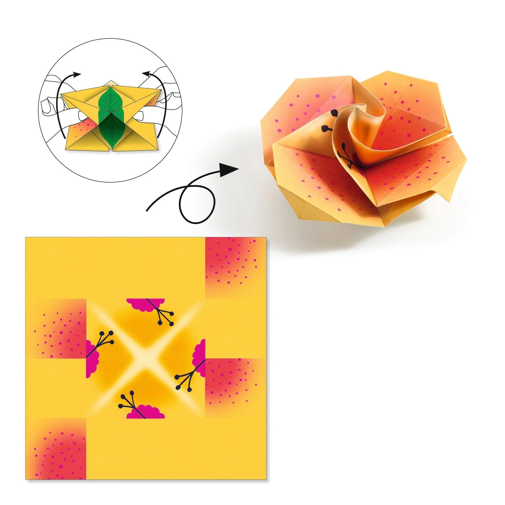 Knutselset Origami - Tropische Taferelen - Image 5