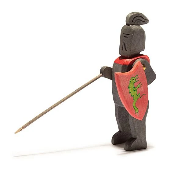 Ostheimer Houten Figuur - Ridder Zwart