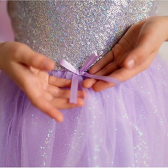 Paarse Verkleedjurk - Sequins Princess Dress Lilac - Image 3