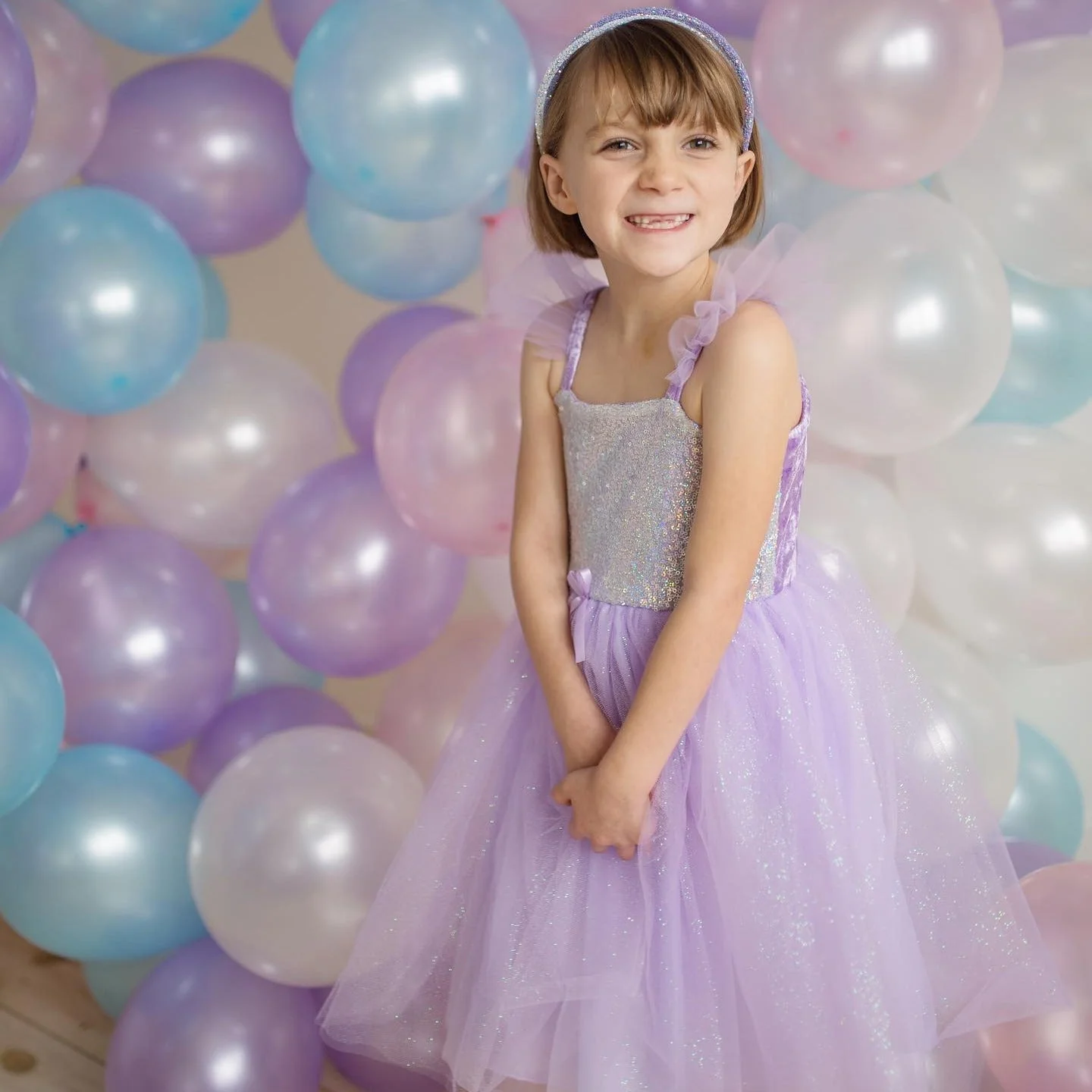 Paarse Verkleedjurk - Sequins Princess Dress Lilac - Image 4