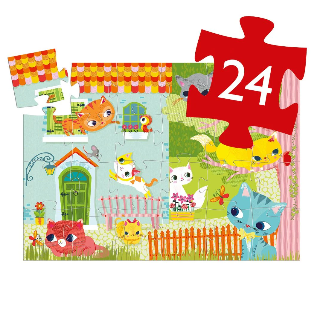 Puzzel in silhouetdoos Pachat & ses amis - 24 stukjes - Image 5