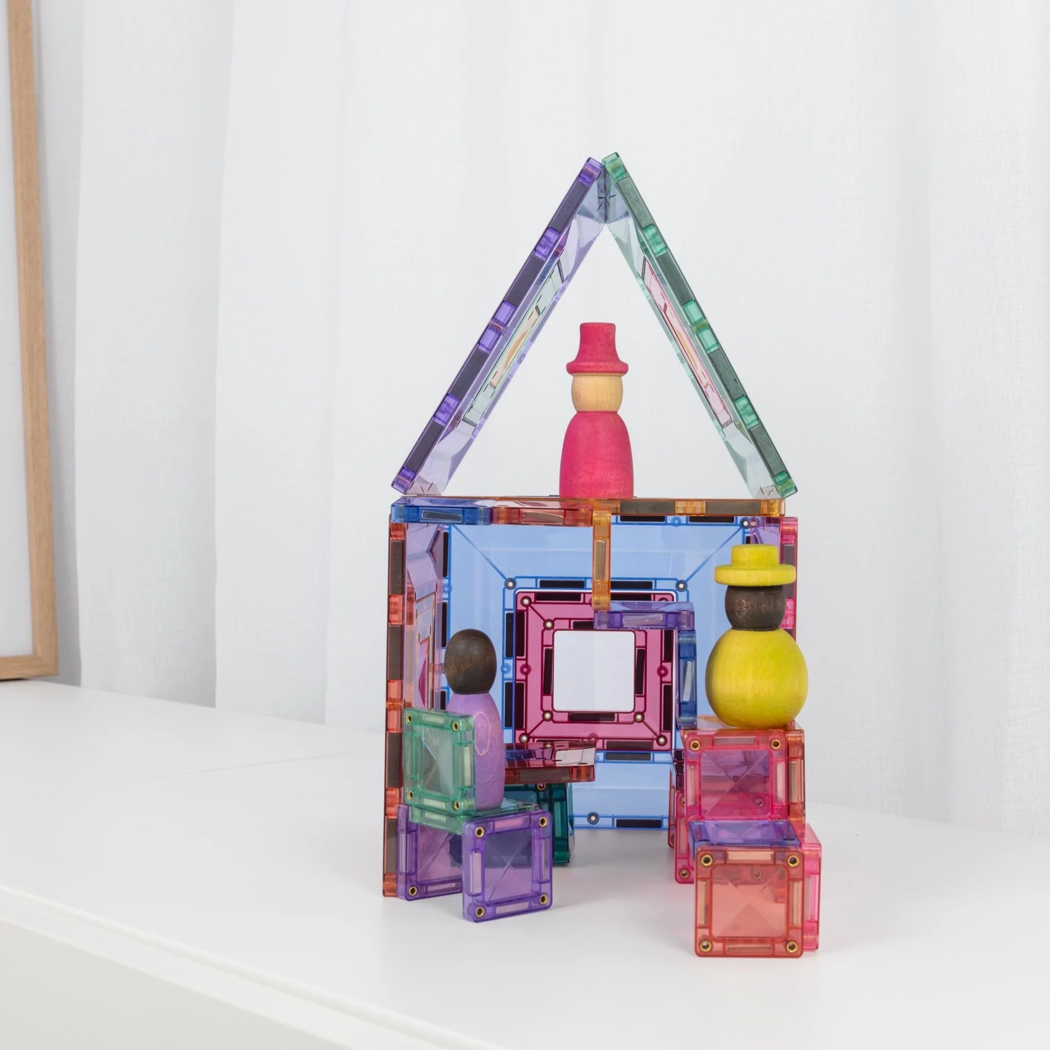 Magnetisch bouwspeelgoed Pastel Portal Pack - set van 48 - Image 10