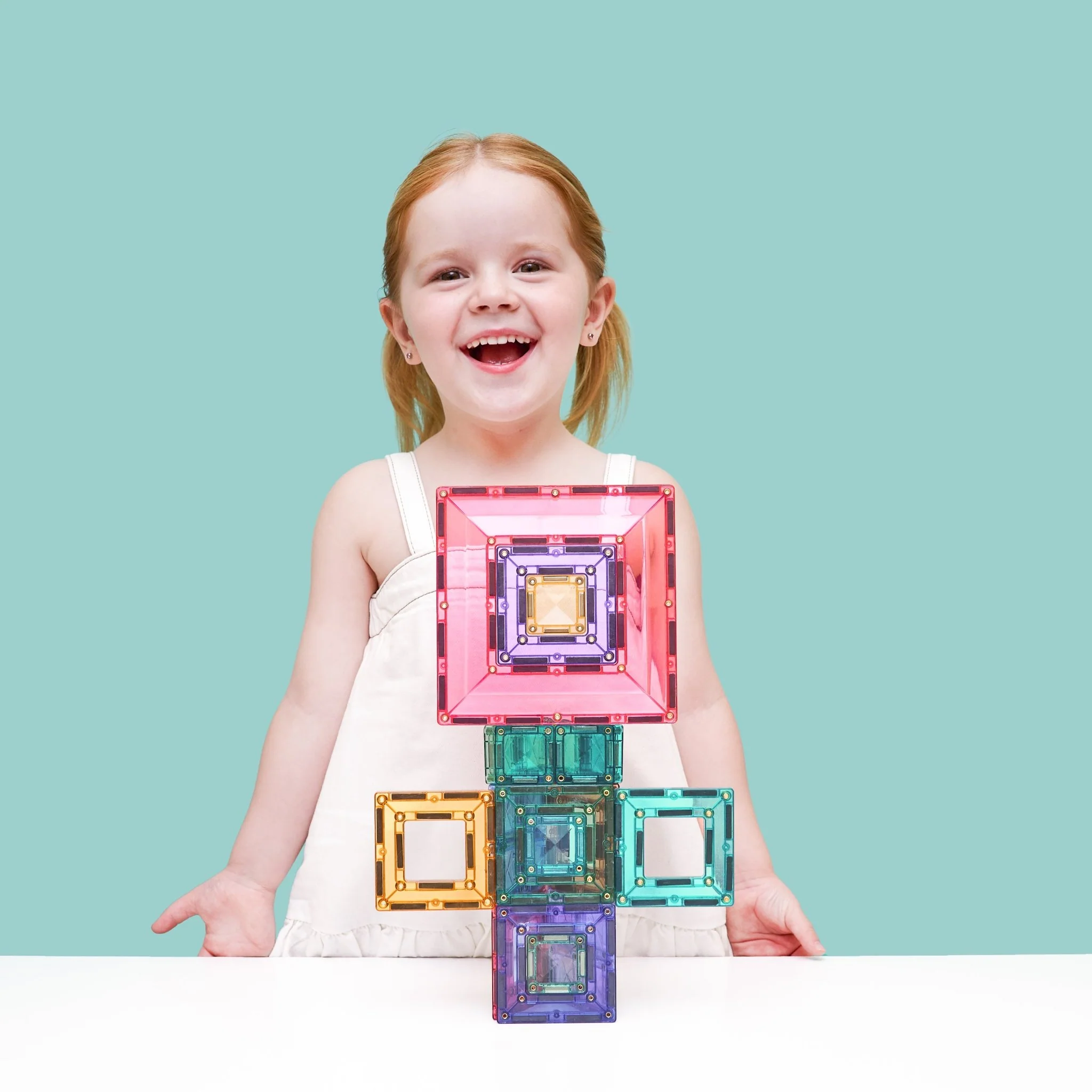 Magnetisch bouwspeelgoed Pastel Portal Pack - set van 48 - Image 8
