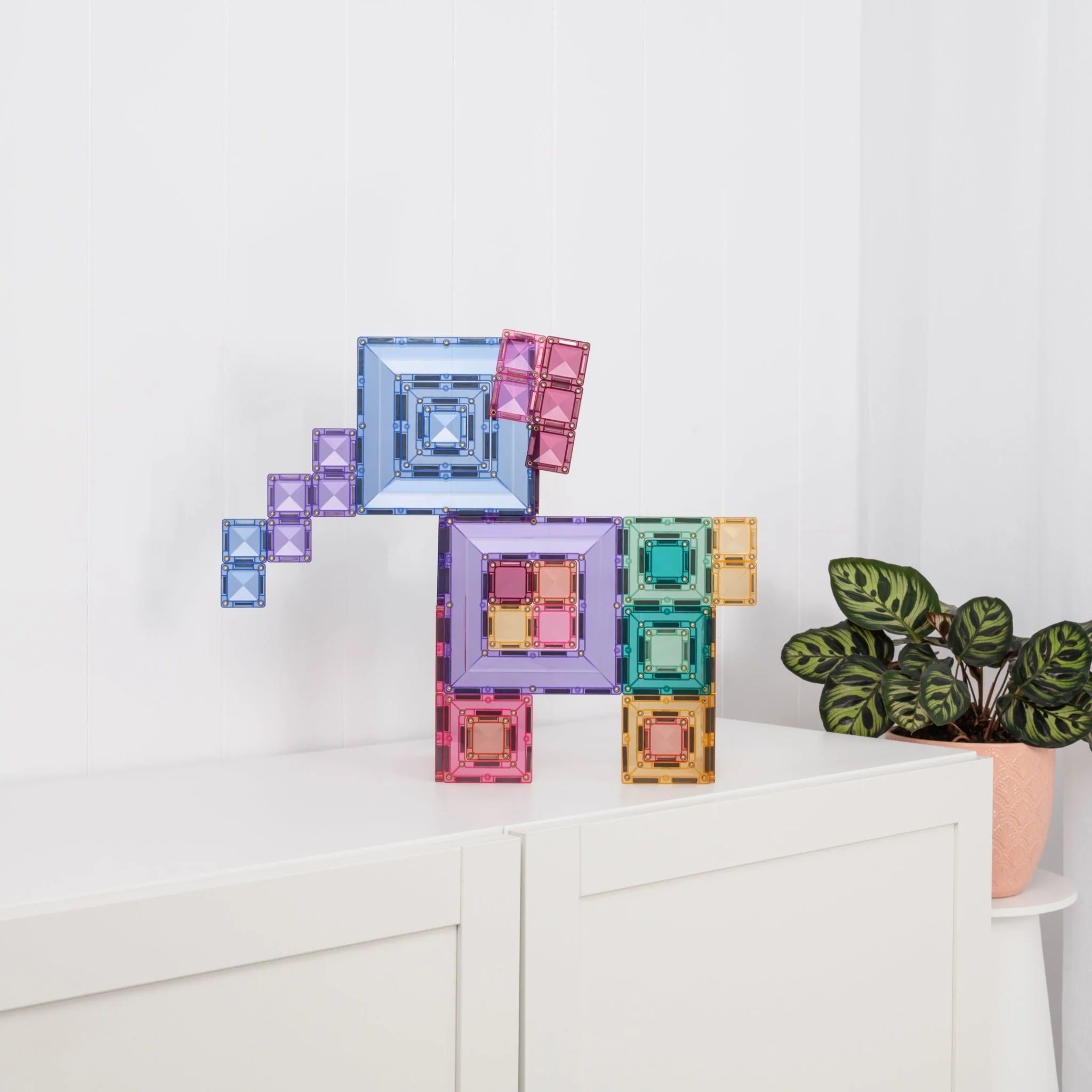 Magnetisch bouwspeelgoed Pastel Portal Pack - set van 48 - Image 9