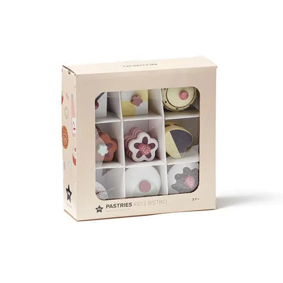 Houten Gebakjes Pastries - set van 9 - Image 4