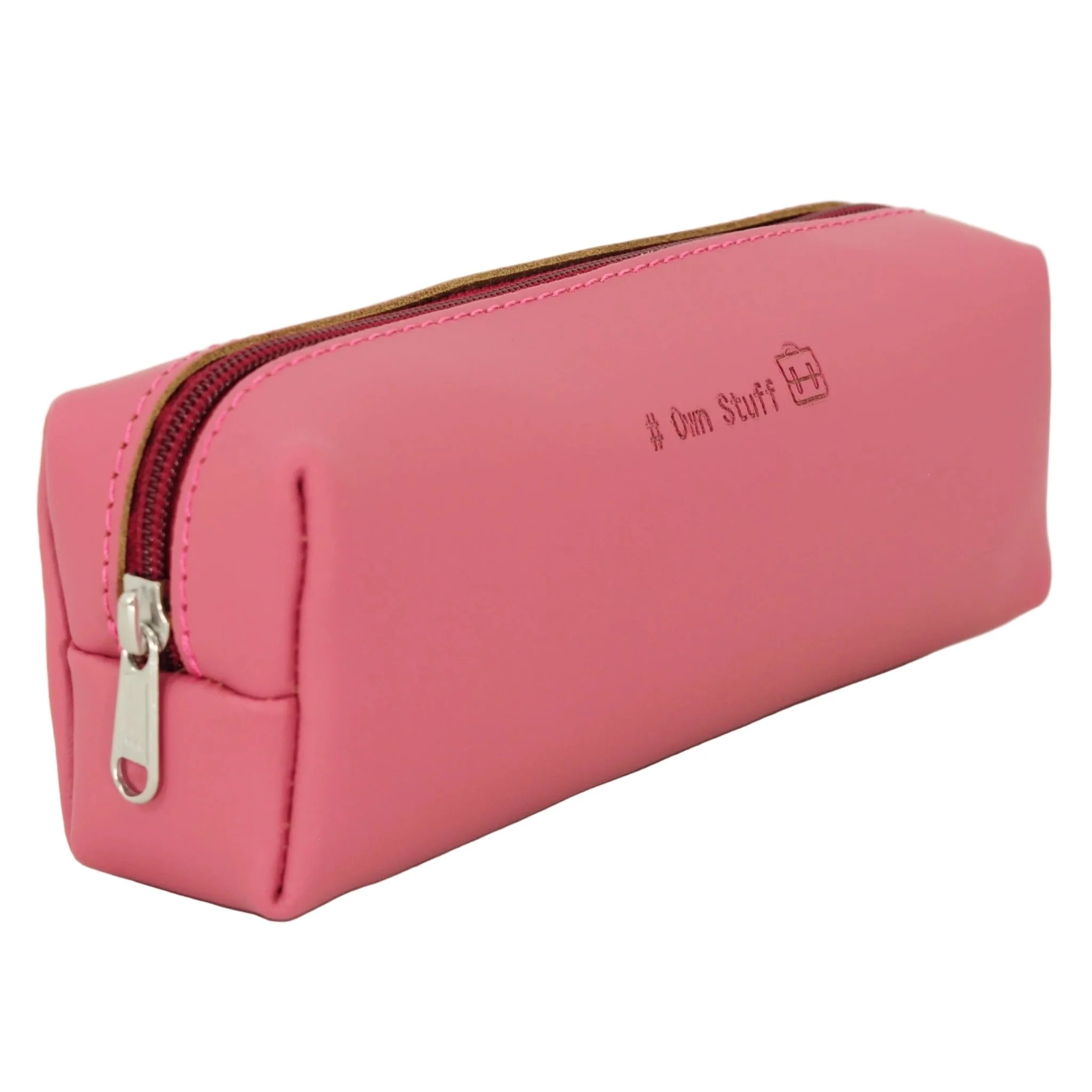 Lederen pennenzak - Antique Pink