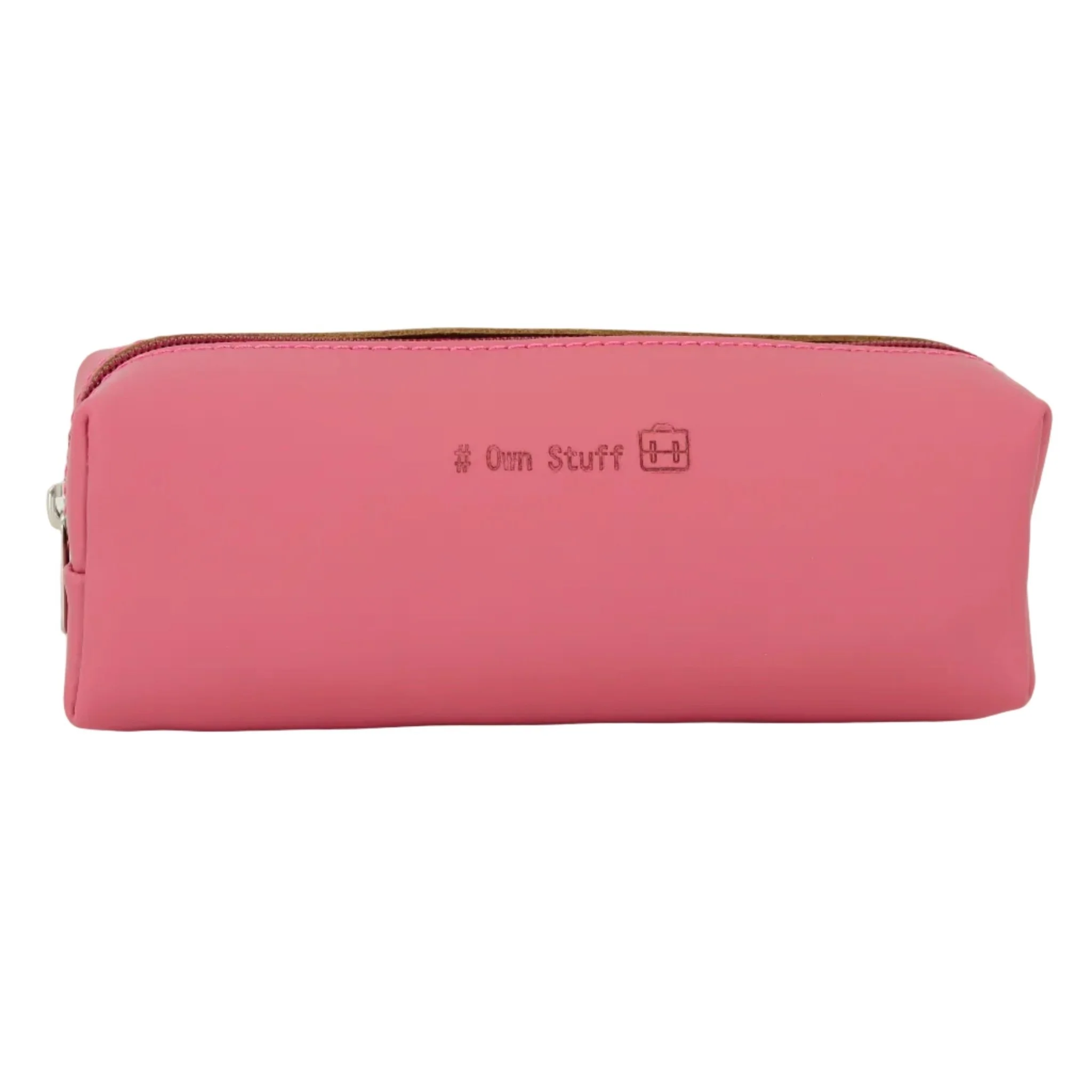 Lederen pennenzak - Antique Pink - Image 2