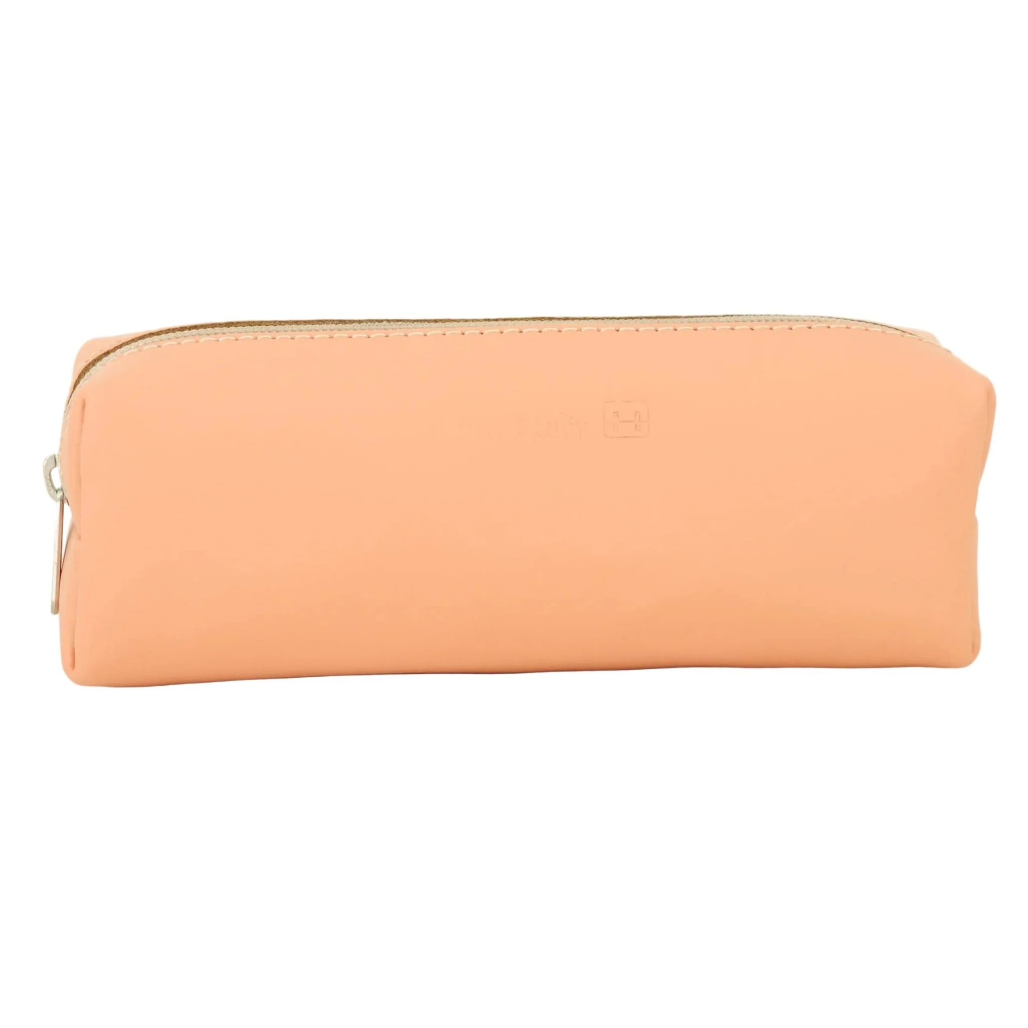 Lederen pennenzak - Peach - Image 2