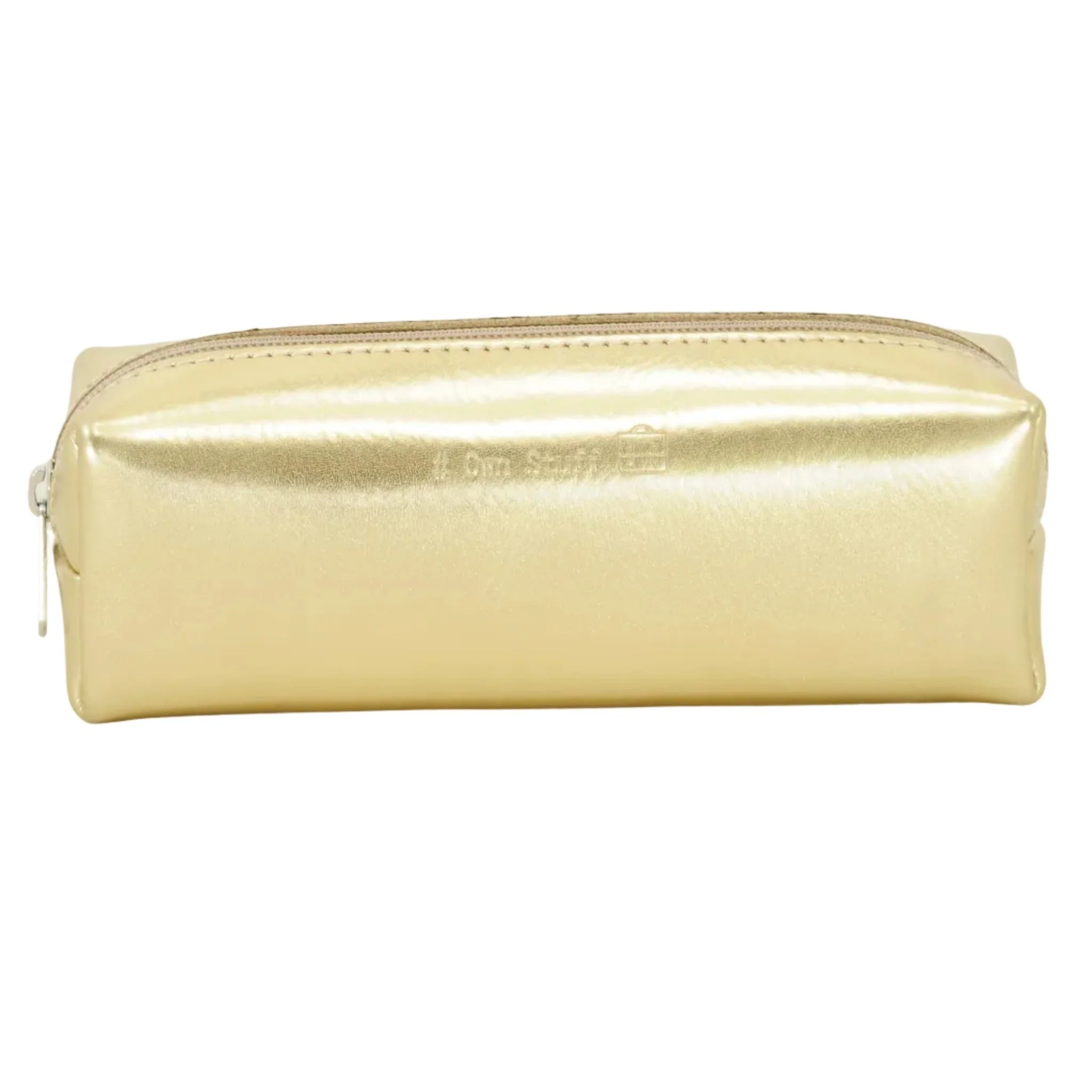 Lederen pennenzak - Gold - Image 2