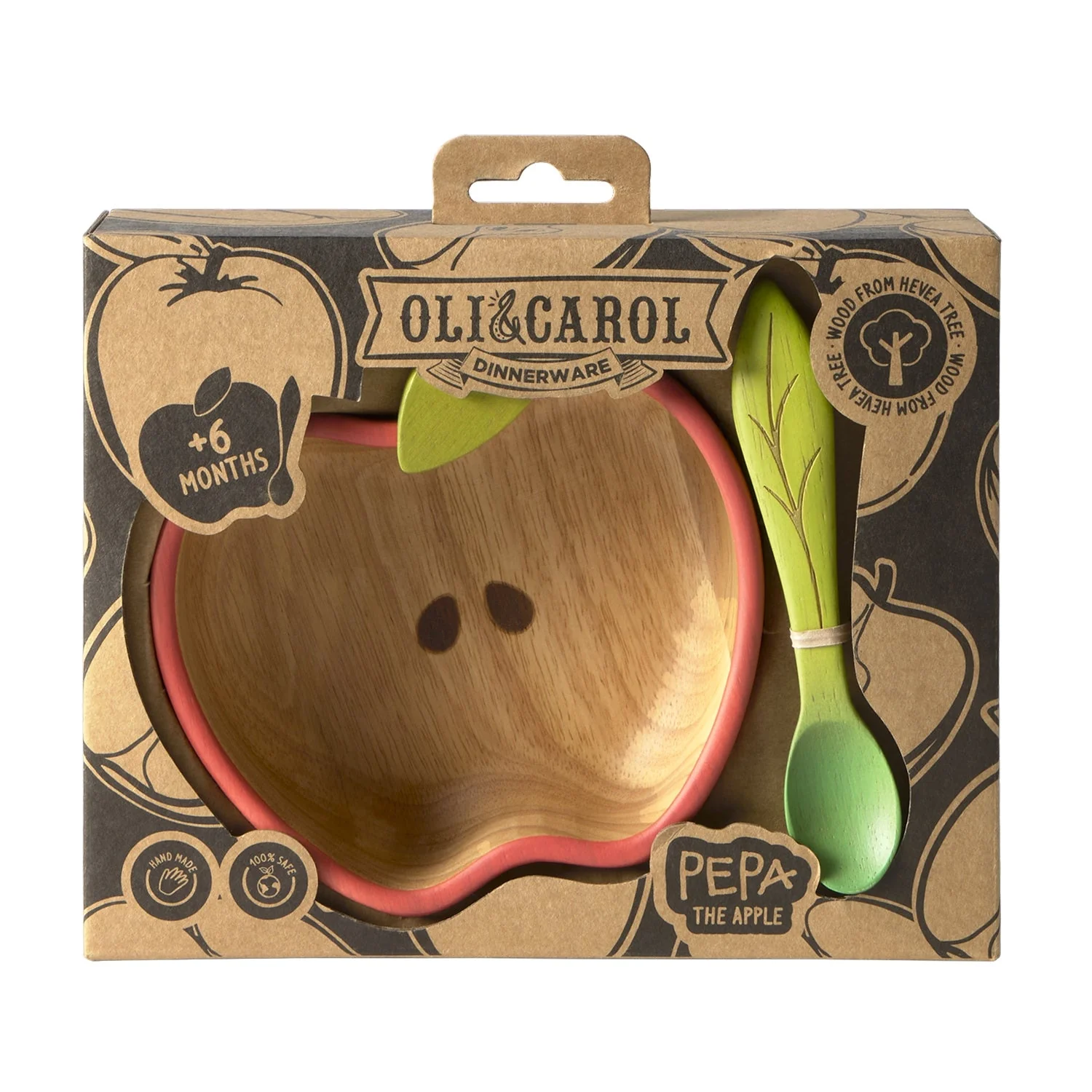 Eetset Pepa the Apple Bowl & Spoon Set - Image 3