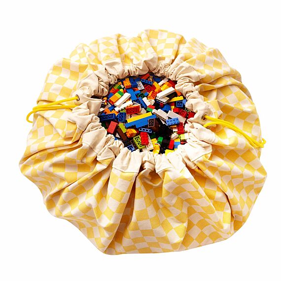 Play&Go 2 In 1 Opbergzak En Speelmat - Vichy Yellow