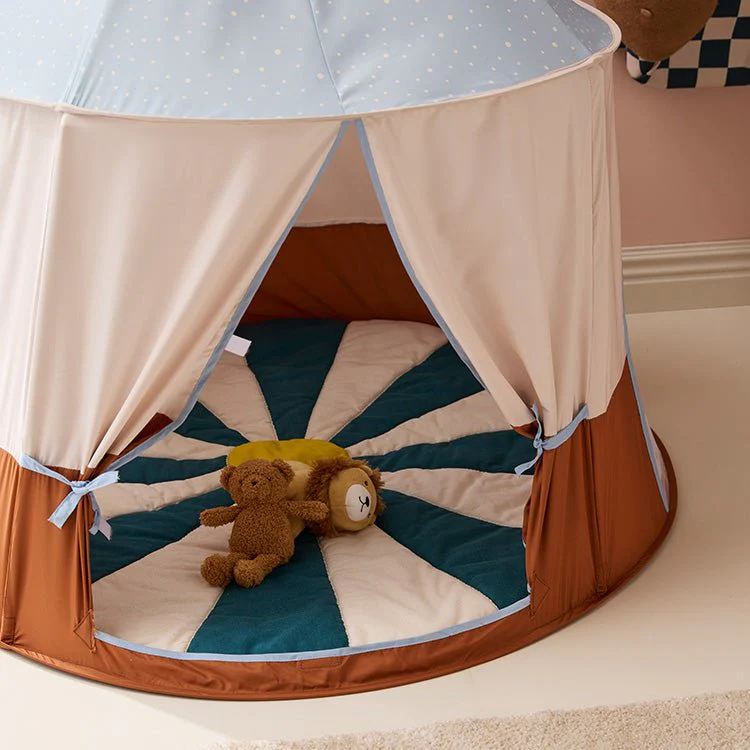 Rond speeltapijt Play mat circus teal - 112 cm - Image 2