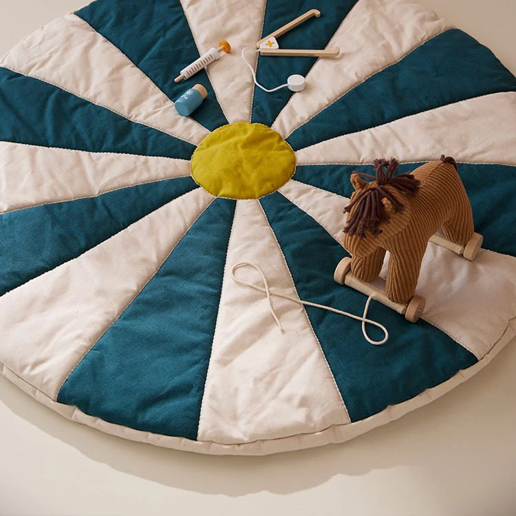 Rond speeltapijt Play mat circus teal - 112 cm - Image 4