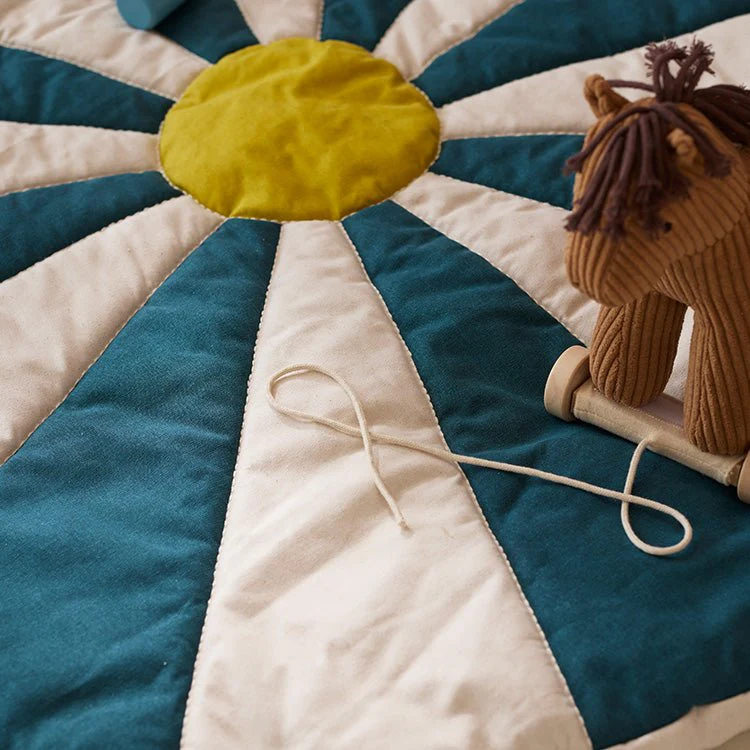 Rond speeltapijt Play mat circus teal - 112 cm - Image 5