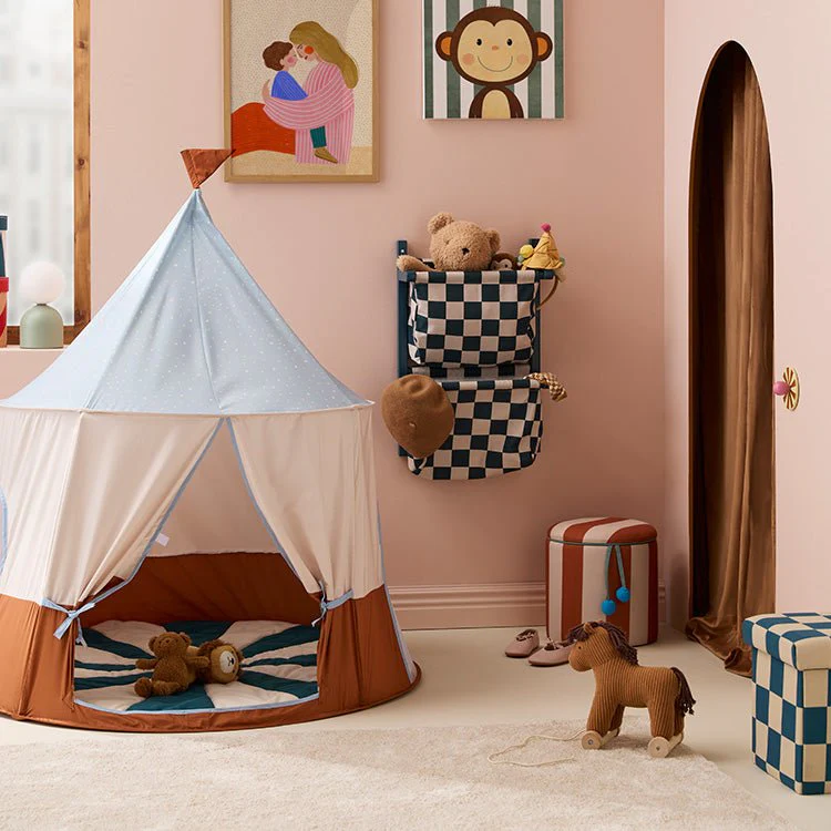 Rond speeltapijt Play mat circus teal - 112 cm - Image 7