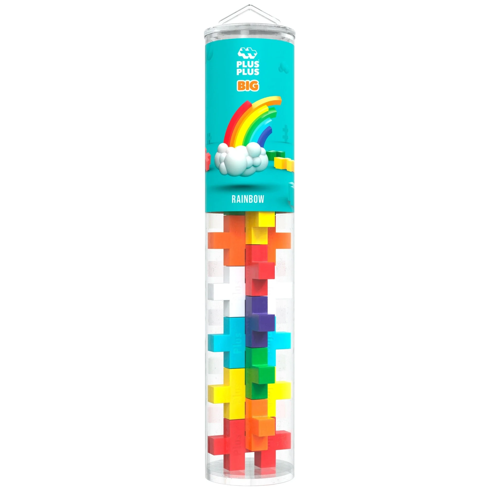 Bouwstenen Plus-Plus BIG Rainbow - Tube 15 stuks - Image 3