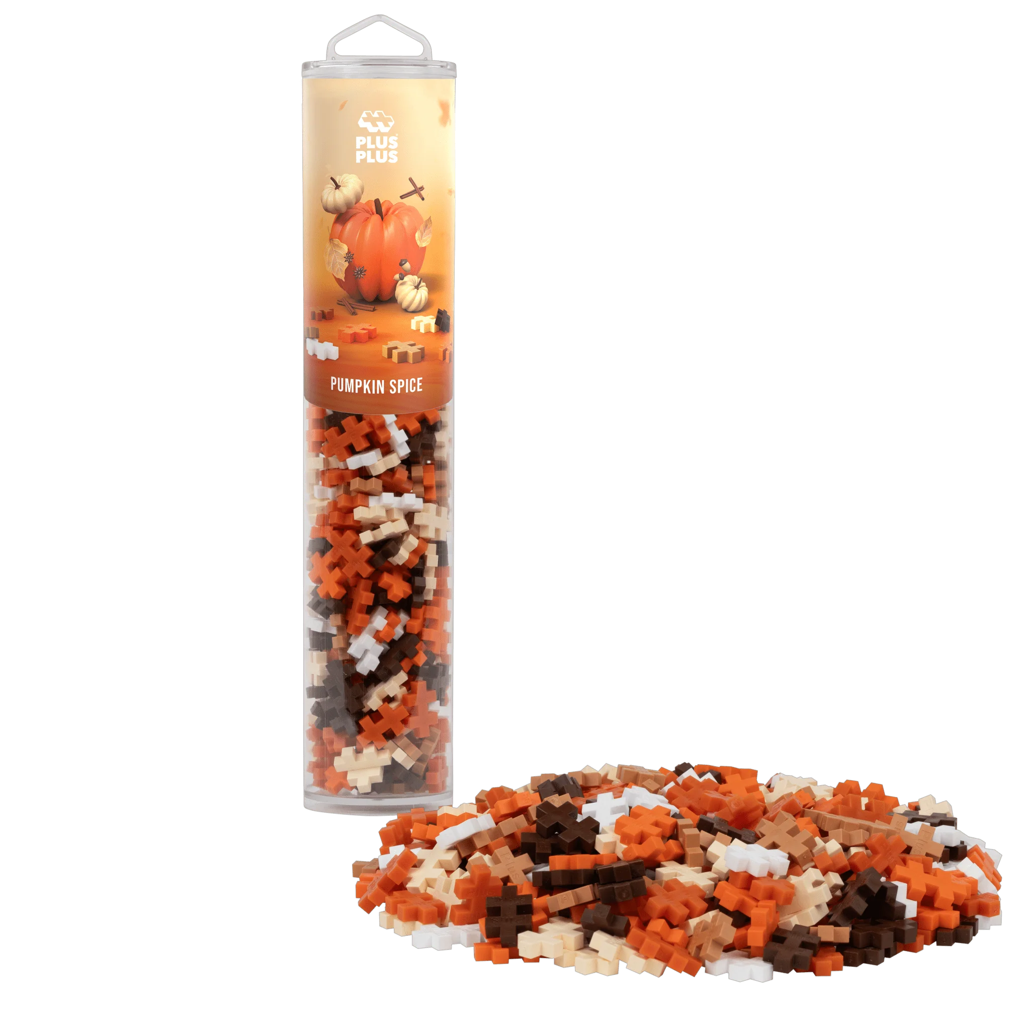 Bouwstenen Plus-Plus Pumpkin Spice Mix - Tube 240 stuks