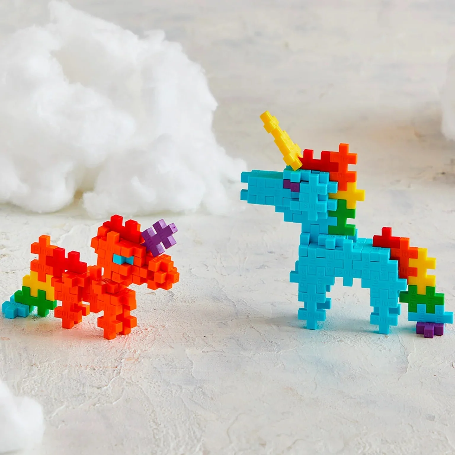 Bouwstenen Plus-Plus Rainbow Unicorns - Tube 100 stuks - Image 3