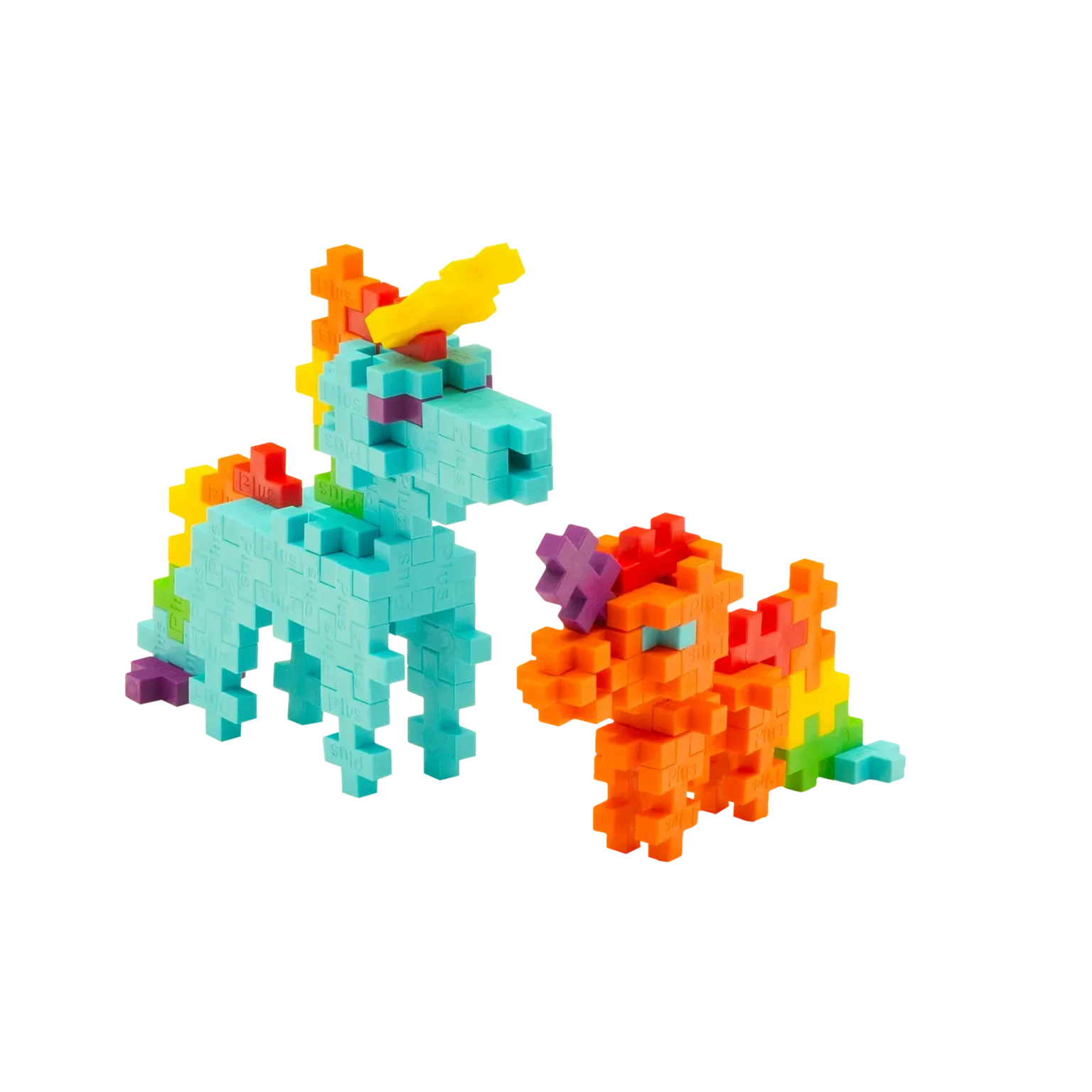 Bouwstenen Plus-Plus Rainbow Unicorns - Tube 100 stuks - Image 4