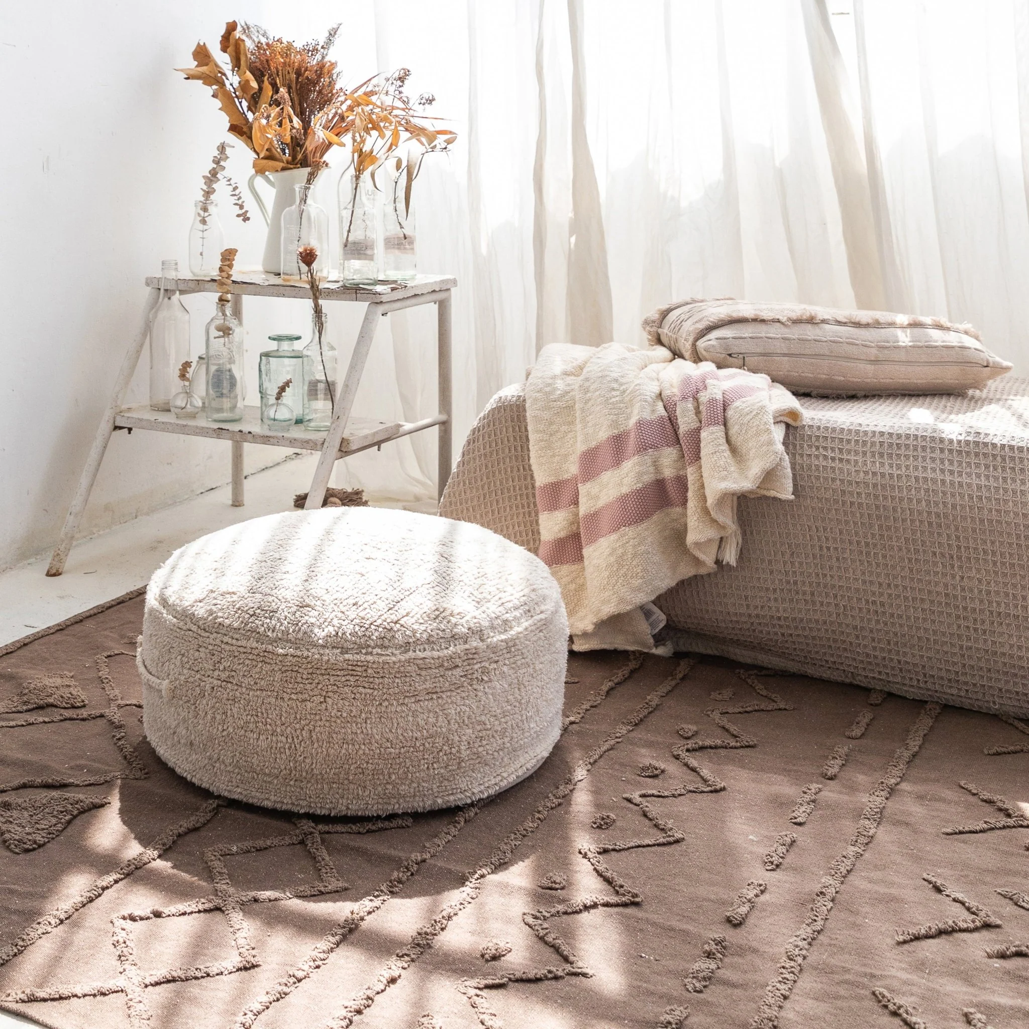 Poef Chill Naturel - 50 x 20 cm - Image 2