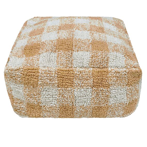 Poef Vichy Honey - 40 x 40 x 20 cm