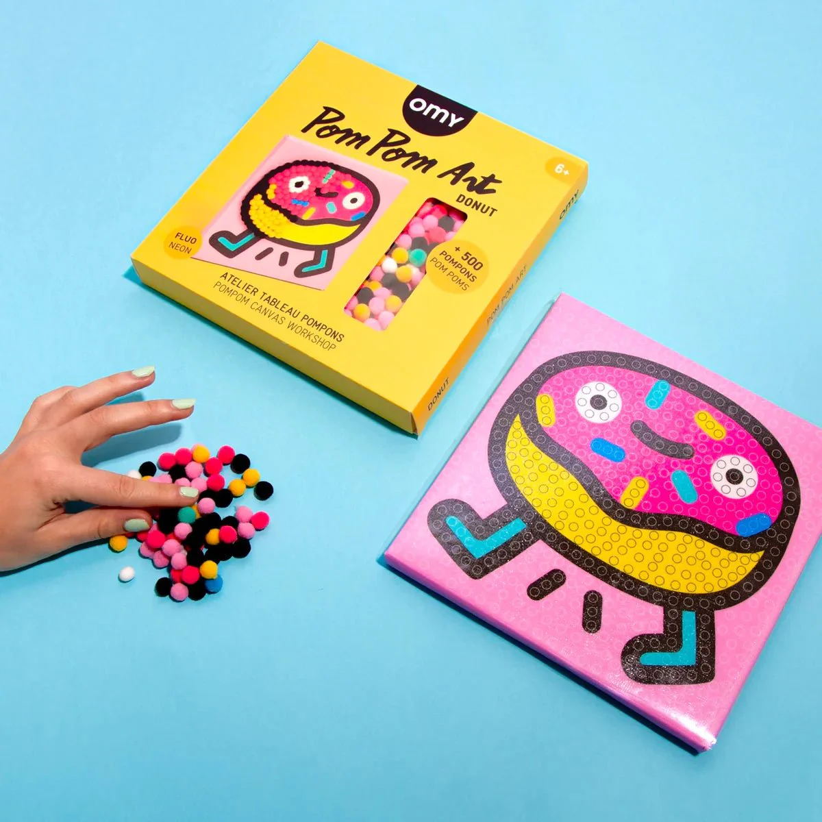 Knutselset Pom Pom Art - Donut - Image 2