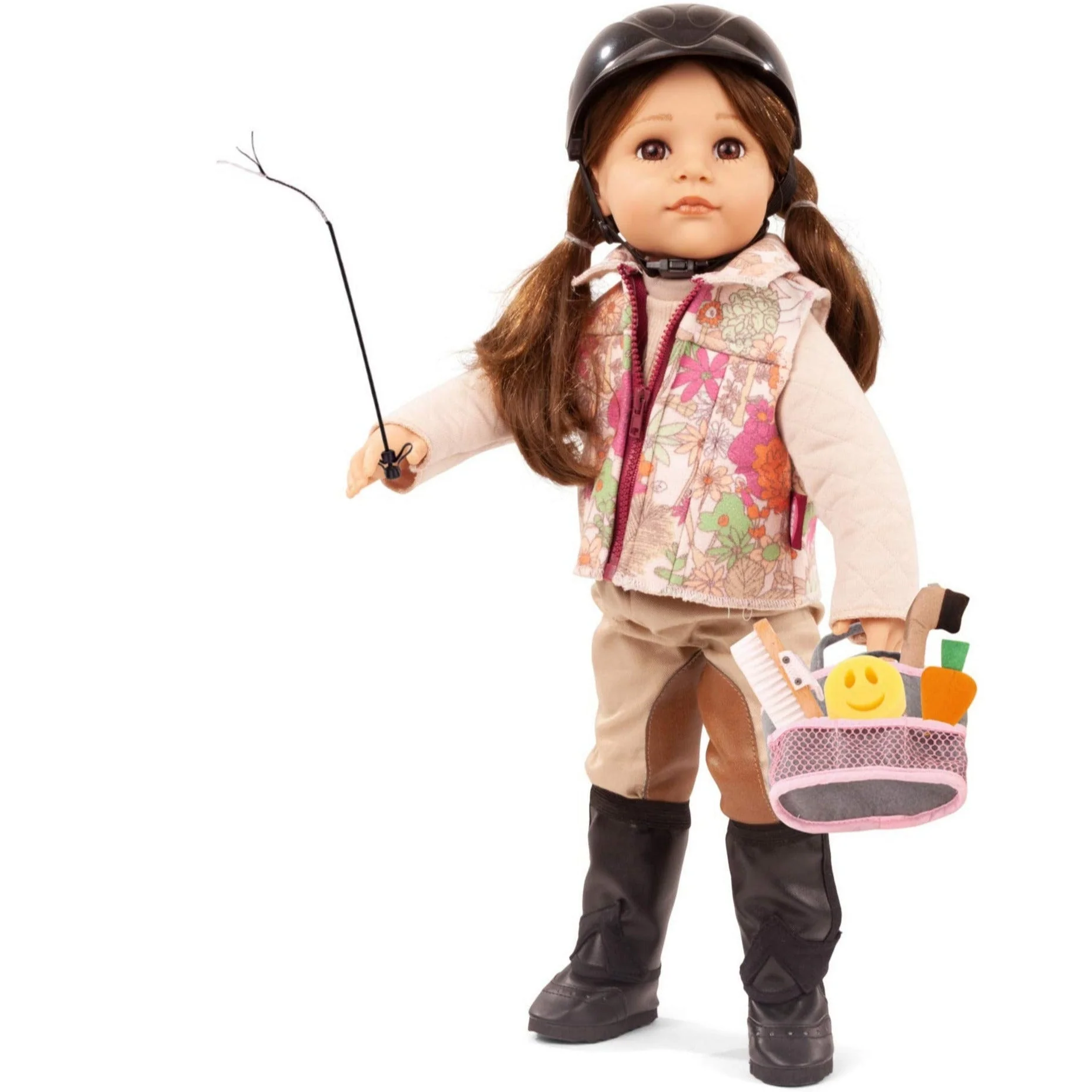 Staande pop Hannah met accessoire - 50 cm