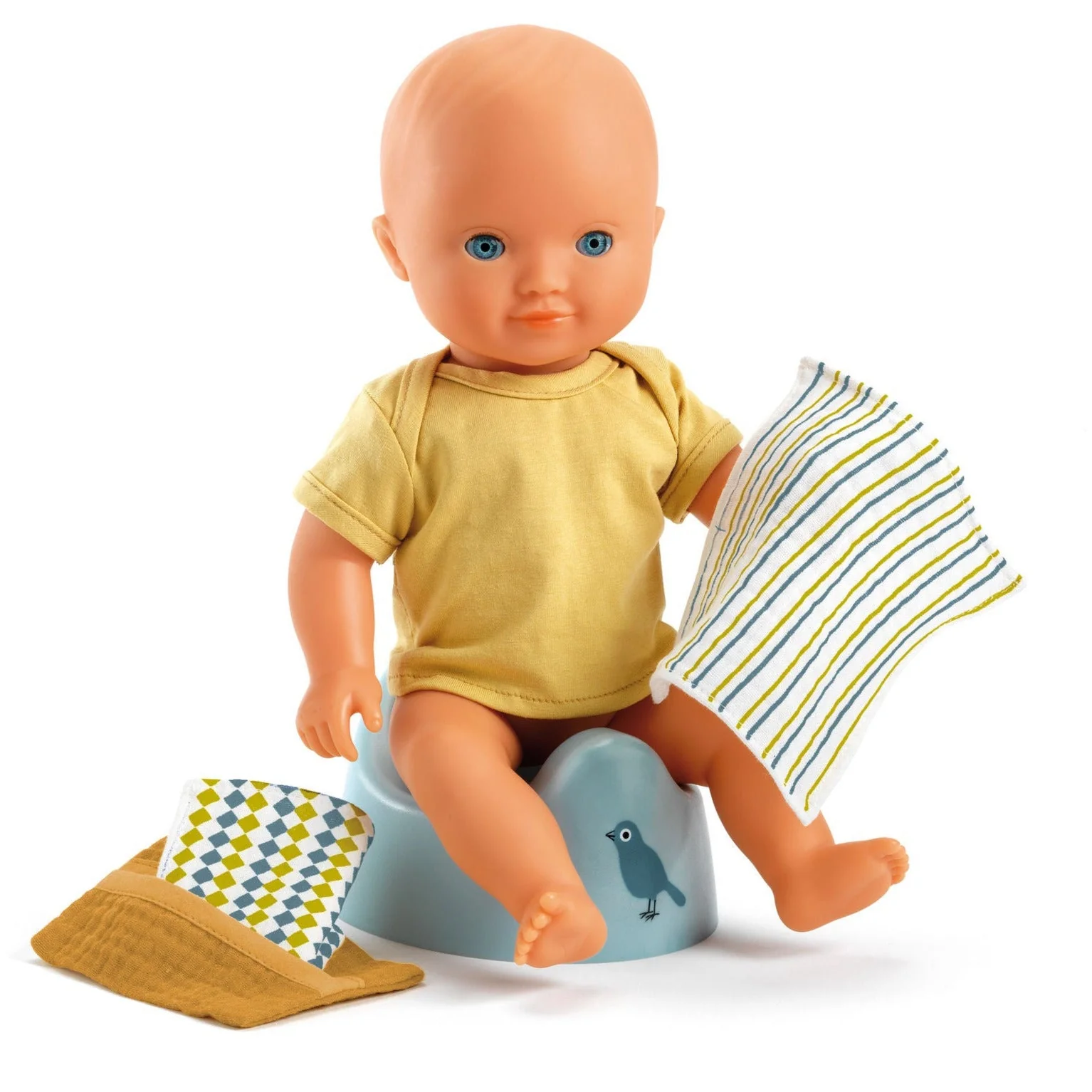 Poppenaccessoires potje met doekjes - Image 2