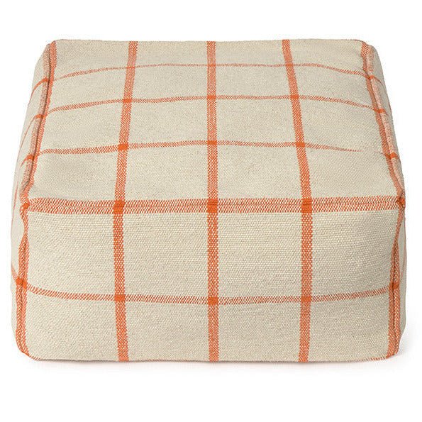 Poef Geo Block Natural - 45 x 45 cm