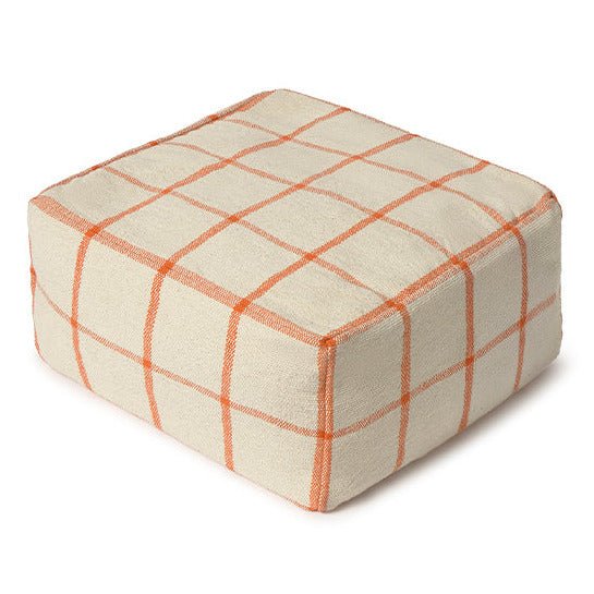 Poef Geo Block Natural - 45 x 45 cm - Image 4