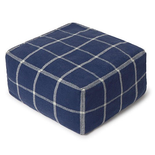 Poef Geo Block Navy Blue - 45 x 45 cm - Image 7